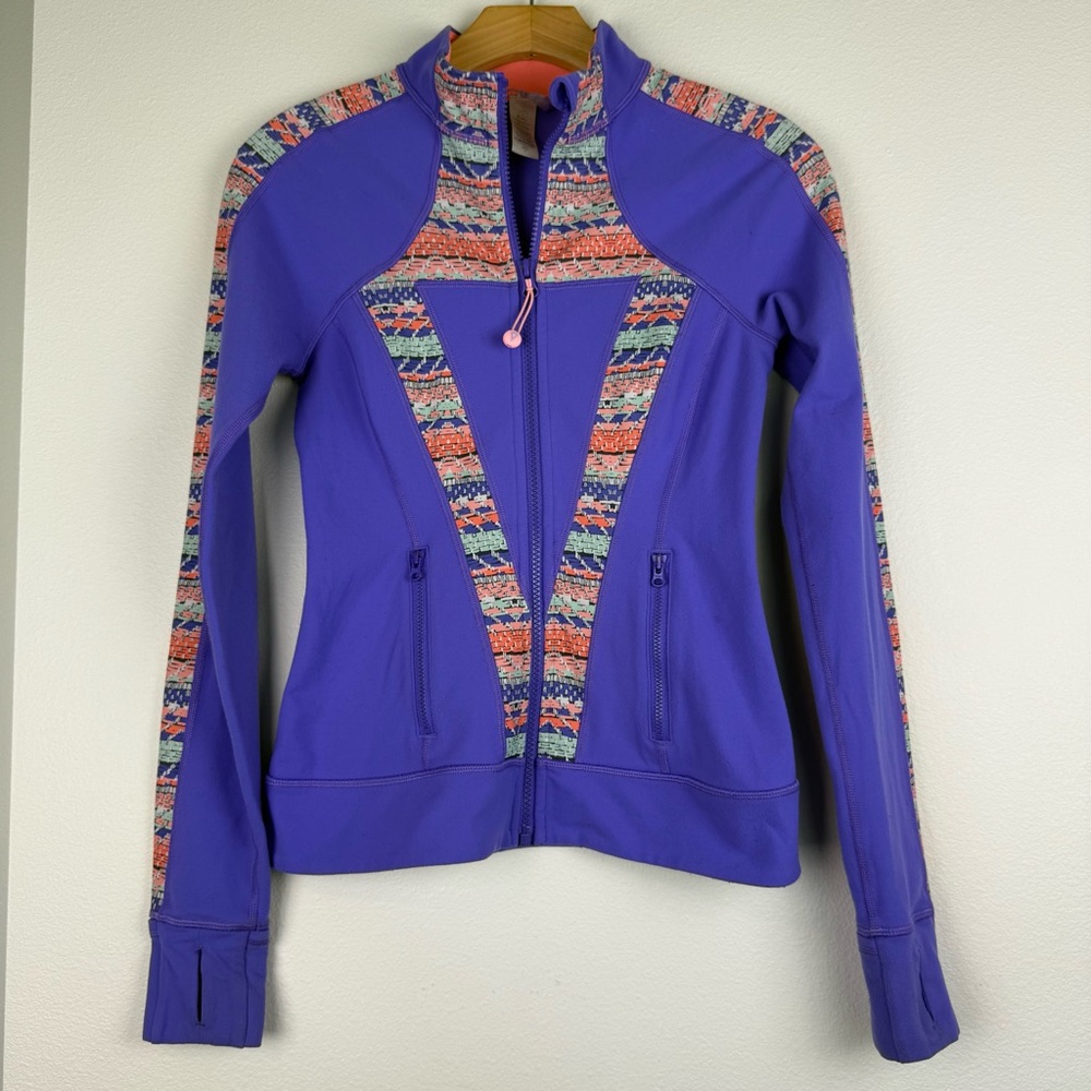 Ivivva Lululemon‎ Girls Purple Perfect Your Practice Zip Up Jacket
